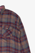 Vintage Van Heusen Plaid Winterweights Button Up Flannel Shirt (1990s)