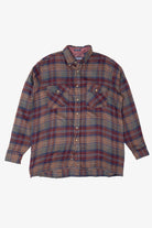 Vintage Van Heusen Plaid Winterweights Button Up Flannel Shirt (1990s)