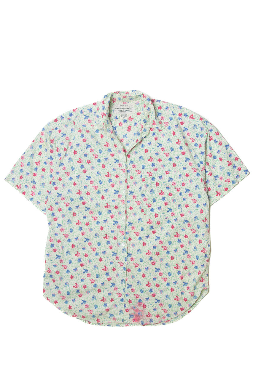 Vintage  Pure Love Floral Button Up Shirt