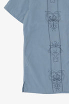 Vintage Blue Caribbean Joe Silk Button Up Shirt (2000s)