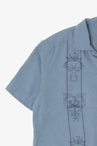 Vintage Blue Caribbean Joe Silk Button Up Shirt (2000s)