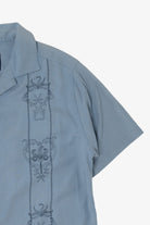 Vintage Blue Caribbean Joe Silk Button Up Shirt (2000s)