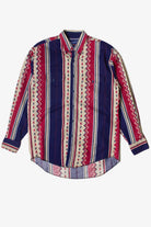 Vintage Diamond Pattern Western Wrangler Button Up Shirt (1990s)