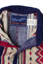 Vintage Diamond Pattern Western Wrangler Button Up Shirt (1990s)