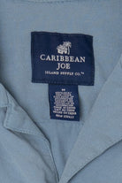 Vintage Blue Caribbean Joe Silk Button Up Shirt (2000s)