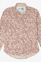 Beige Paisley Pattern Wrangler Button Up Shirt (2010s)