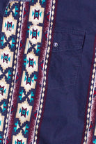 Vintage Southwestern Print Western Wrangler Button Up Shirt (1990s)