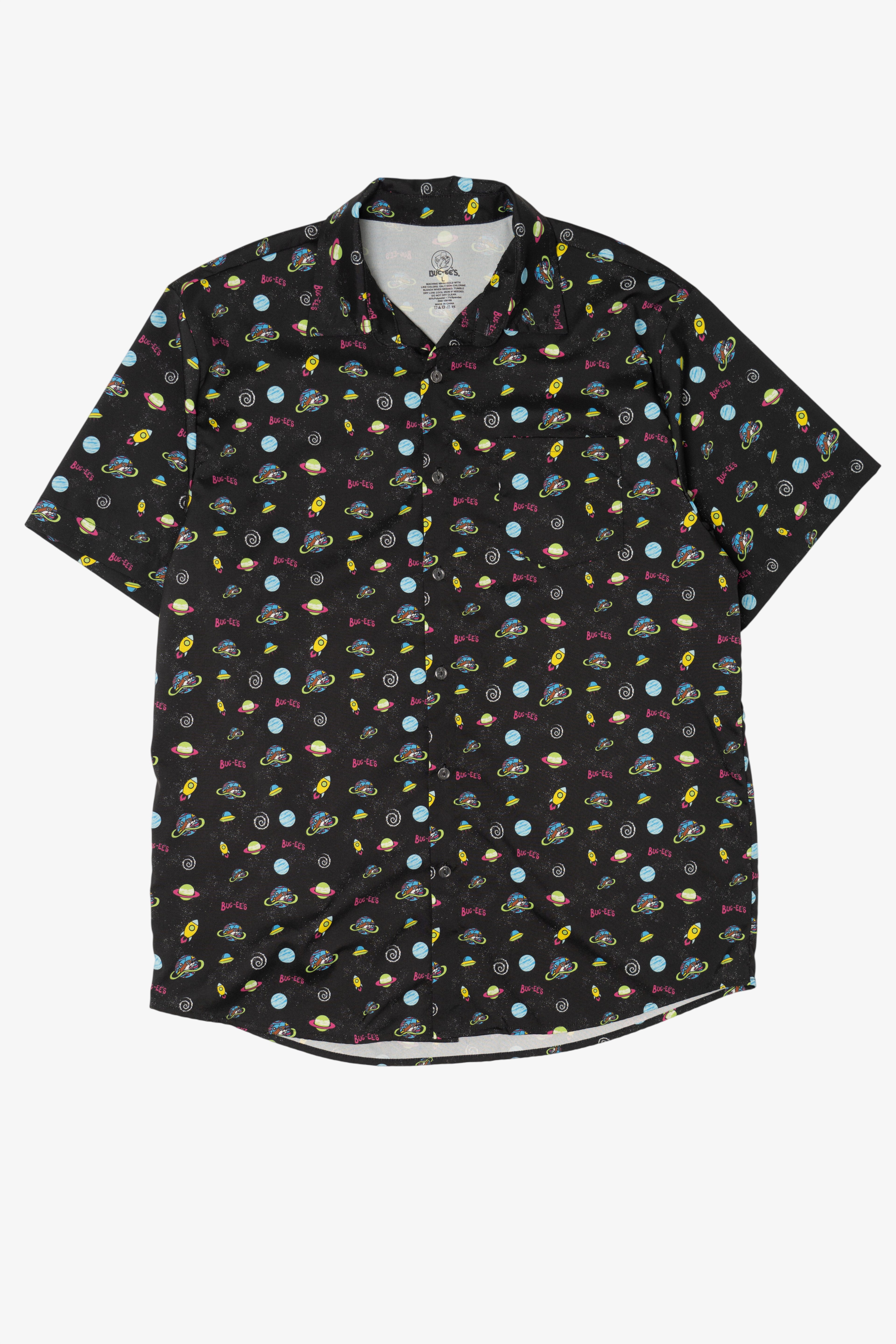 Buc-ee's Space Pattern Button Up Shirt (2020s)