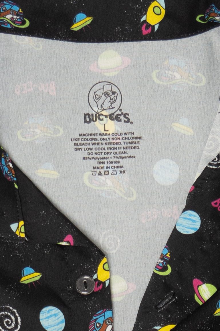 Buc-ee's Space Pattern Button Up Shirt (2020s)