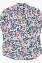 Lighthouse Sailboat Pattern Columbia Button Up Shirt (2010s)