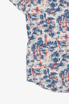 Lighthouse Sailboat Pattern Columbia Button Up Shirt (2010s)