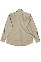 Vintage Snap Front Beige Wrangler Button Up Shirt (1990s)