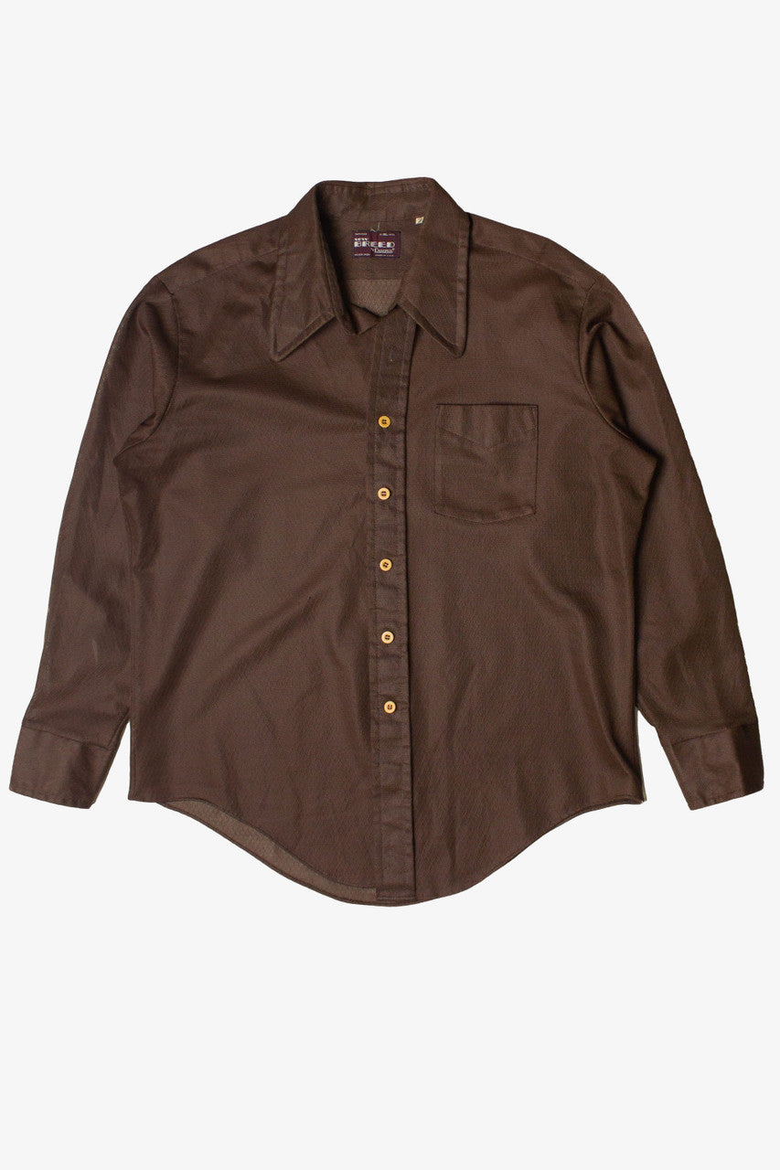 Vintage Now Breed by Campus Polyester Button Up Shirt (1970s)