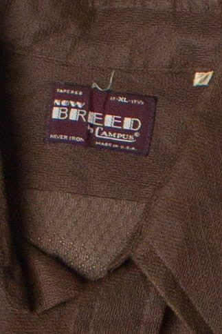 Vintage Now Breed by Campus Polyester Button Up Shirt (1970s)