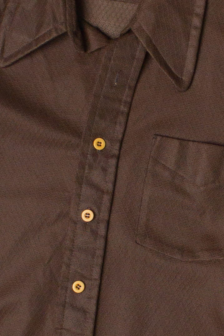 Vintage Now Breed by Campus Polyester Button Up Shirt (1970s)