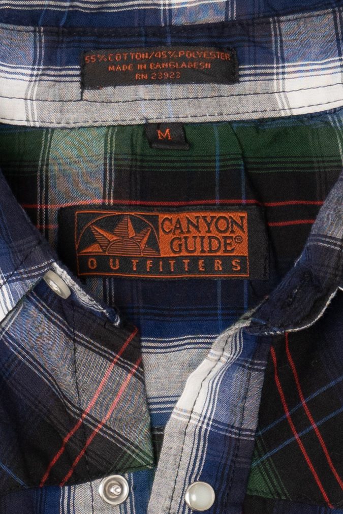 Vintage Canyon Guide Outfitters Plaid Button Up Shirt (2000s)