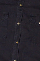 Black Wrangler Heavyweight Button Up Shirt