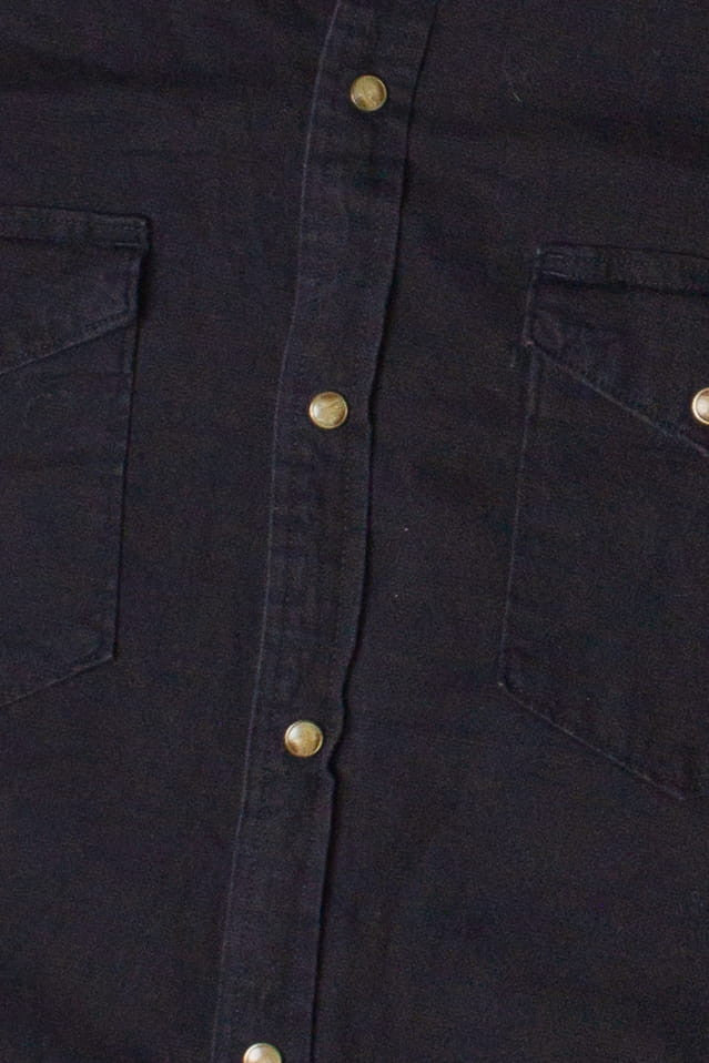 Black Wrangler Heavyweight Button Up Shirt