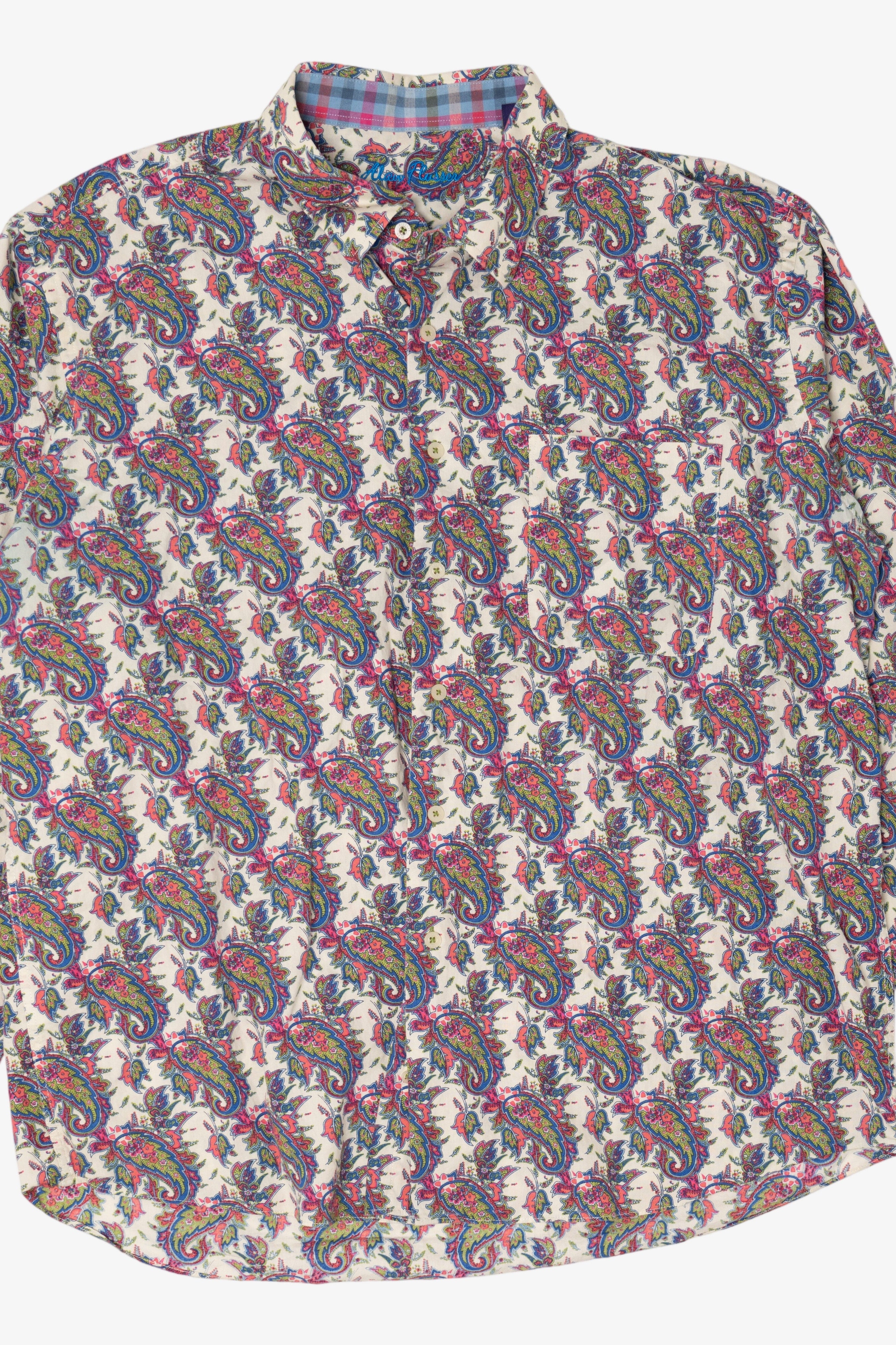 Vintage Alan Flusser Paisley Pattern Button up Shirt (1990s)