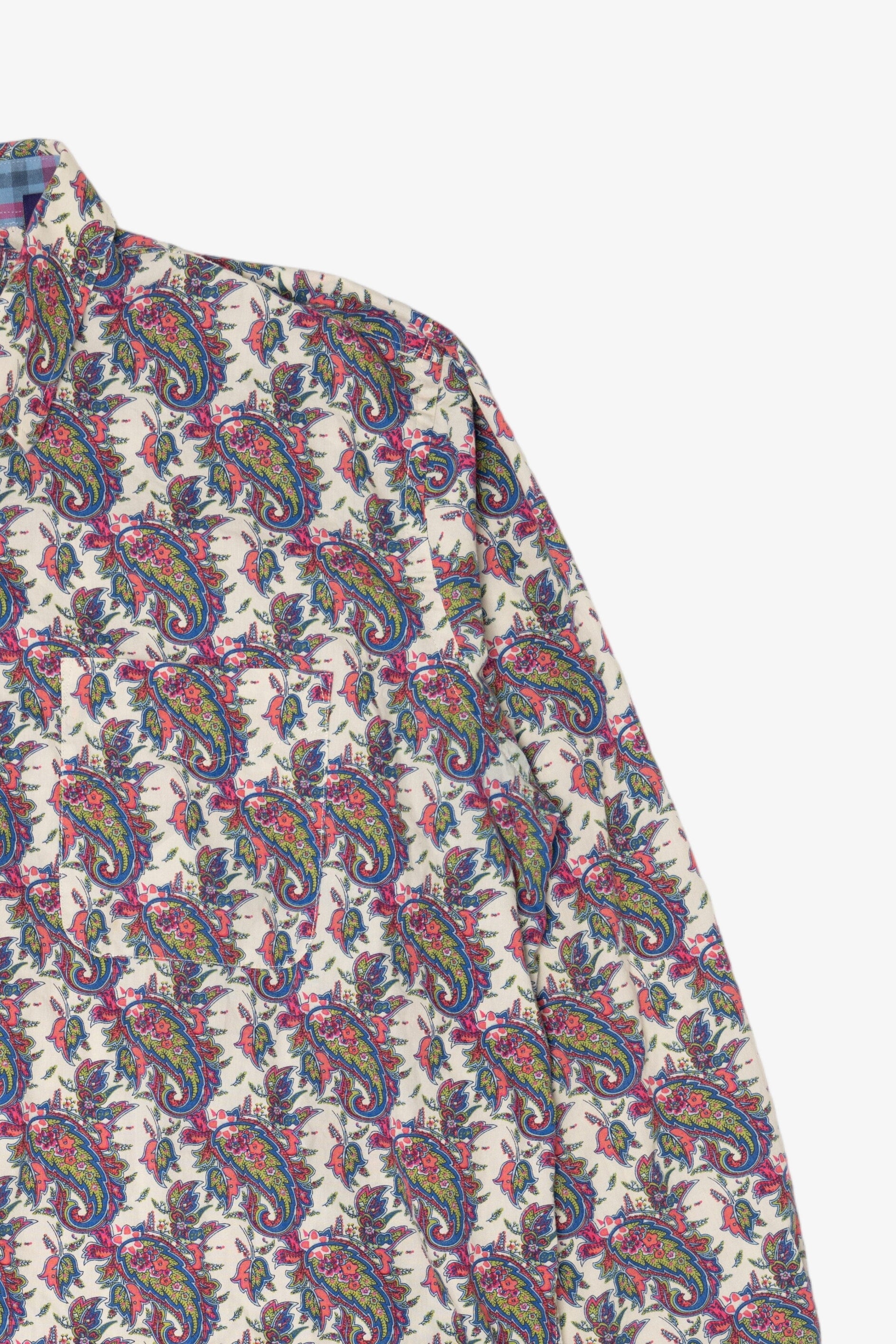 Vintage Alan Flusser Paisley Pattern Button up Shirt (1990s)