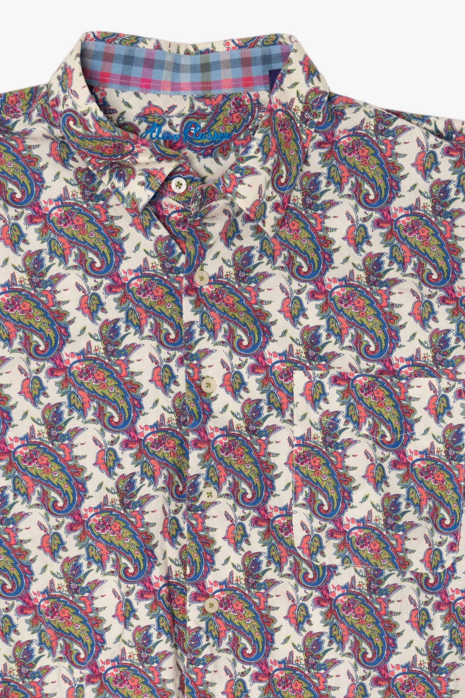 Vintage Alan Flusser Paisley Pattern Button up Shirt (1990s)