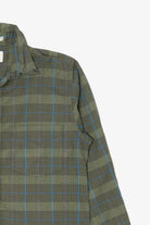 Vintage Green Plaid Van Heusen 417 Single Needle Tailoring Button Up Shirt (1990s)
