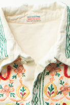 Vintage Indian Embroidered Button Up Shirt (1980s)