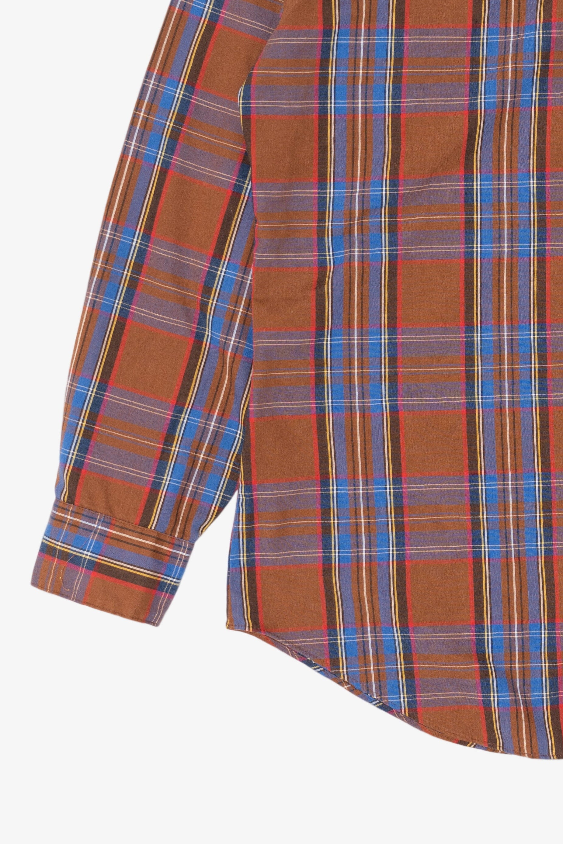 Vintage Brown Oakton Limited Plaid Button Up Shirt (1980s)