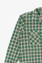 Vintage Green Plaid Towncraft Button Up Shirt (1960s)
