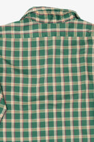 Vintage Green Plaid Towncraft Button Up Shirt (1960s)
