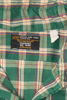 Vintage Green Plaid Towncraft Button Up Shirt (1960s)