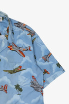 Vintage World War 2 Planes Pacific Legend Hawaiian Button Up Shirt (2000s)