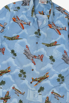 Vintage World War 2 Planes Pacific Legend Hawaiian Button Up Shirt (2000s)