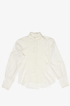 Vintage  DonnKenny Ruffled Button Up Shirt 1248