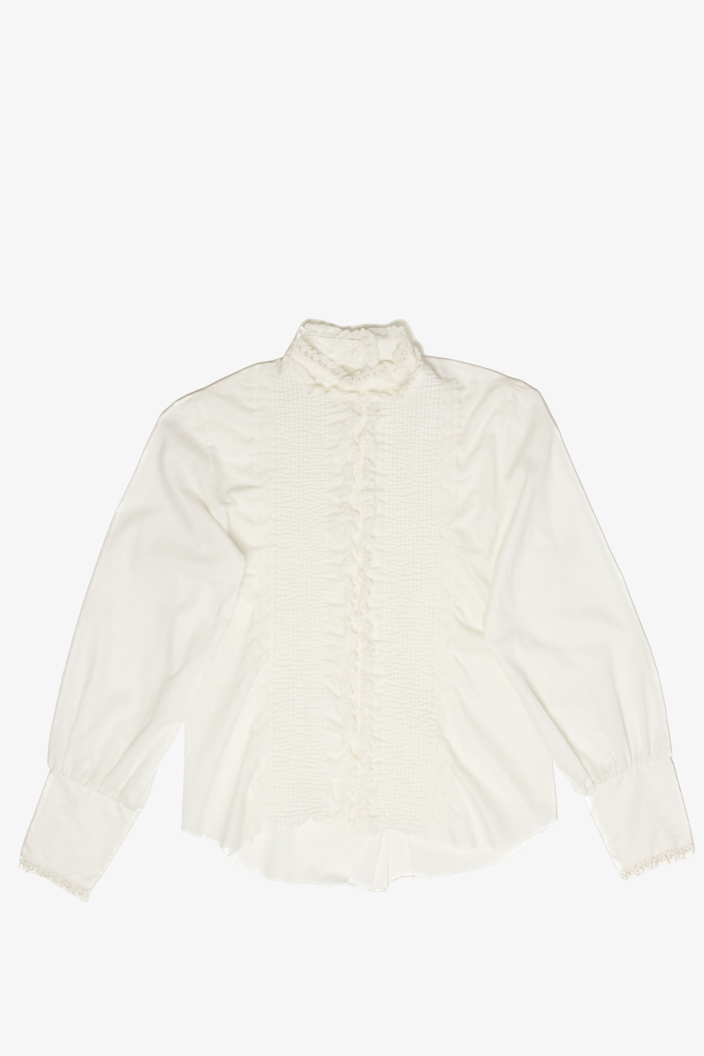 Vintage  DonnKenny Ruffled Button Up Shirt 1248