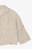 Vintage Paradise Linen Button Up Shirt (1990s)