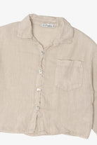 Vintage Paradise Linen Button Up Shirt (1990s)
