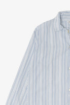 Vintage Light Blue Pinstriped Marlowe Permanent Press Button Up Shirt (1970s)