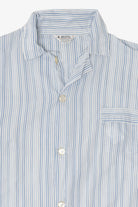 Vintage Light Blue Pinstriped Marlowe Permanent Press Button Up Shirt (1970s)