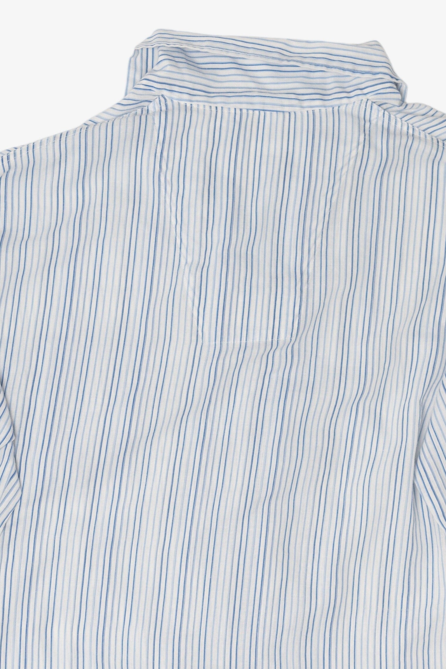 Vintage Light Blue Pinstriped Marlowe Permanent Press Button Up Shirt (1970s)
