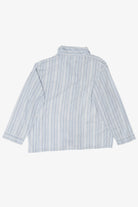 Vintage Light Blue Pinstriped Marlowe Permanent Press Button Up Shirt (1970s)