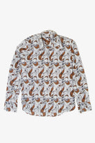 Vintage Pattern Italian Button Up Shirt (1990s)
