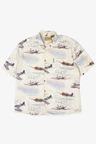 Vintage Magellan Planes Button Up Shirt (1990s)