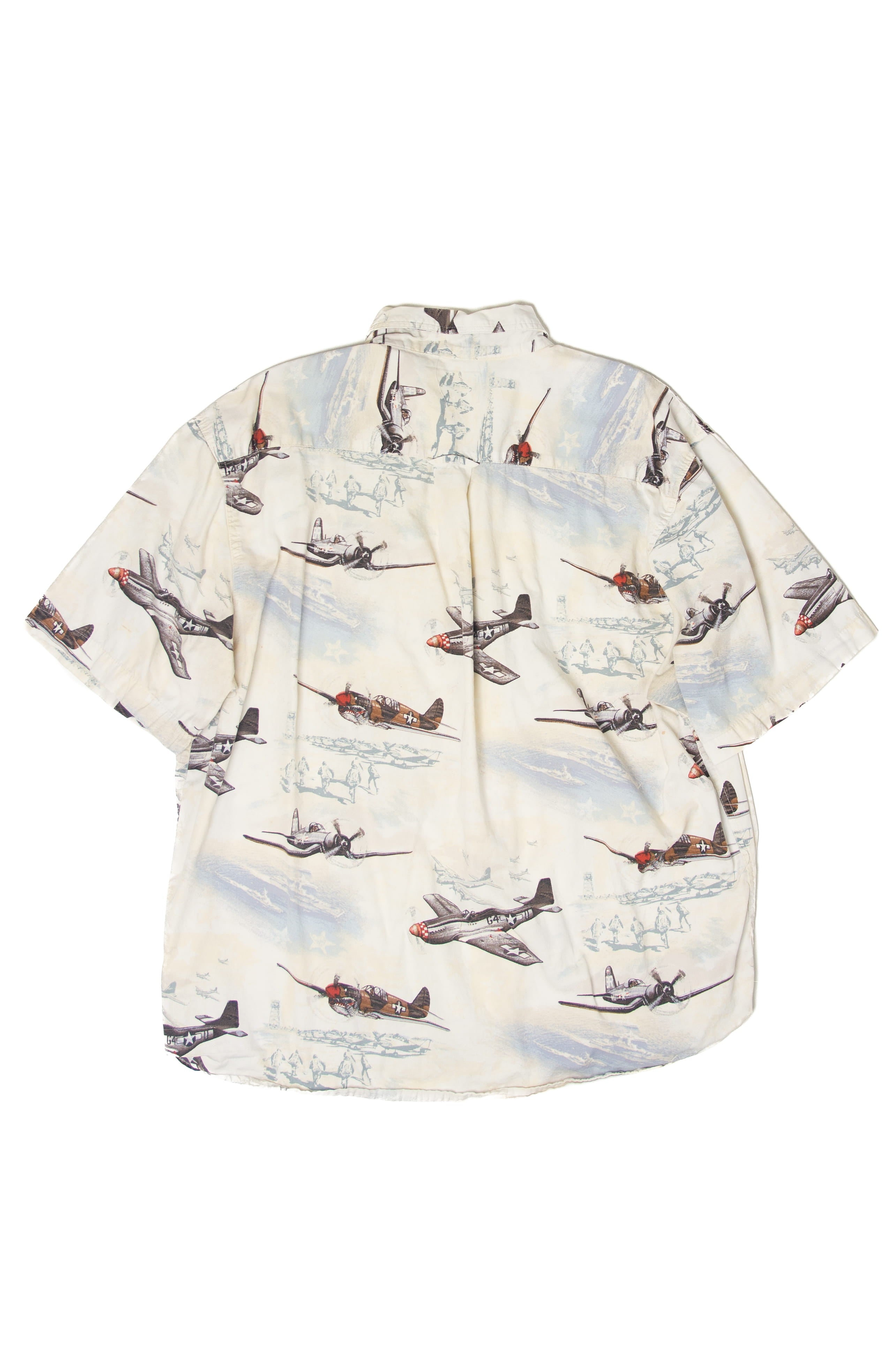 Vintage Magellan Planes Button Up Shirt (1990s)