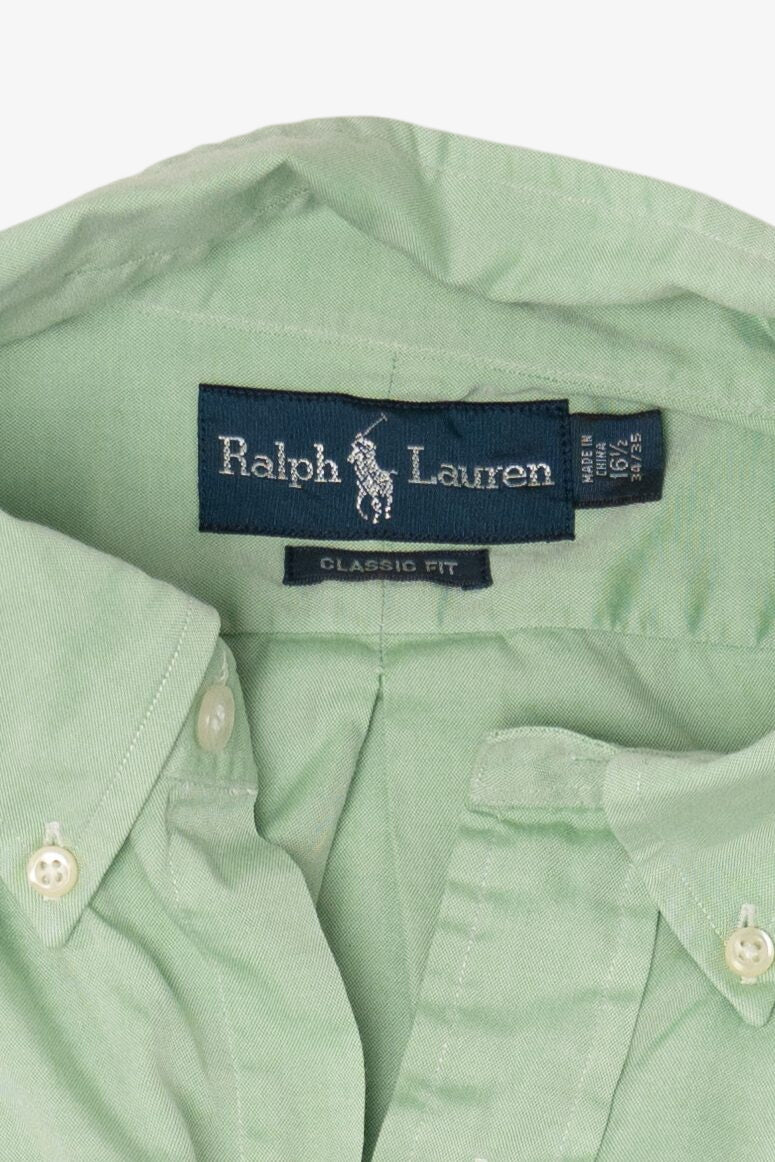 Vintage Light Green Ralph Lauren Button Up Shirt (1990s)