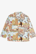 Rare Vintage Brent Football And Hunting Collage Sanforized Button Up Shirt 40s/50s