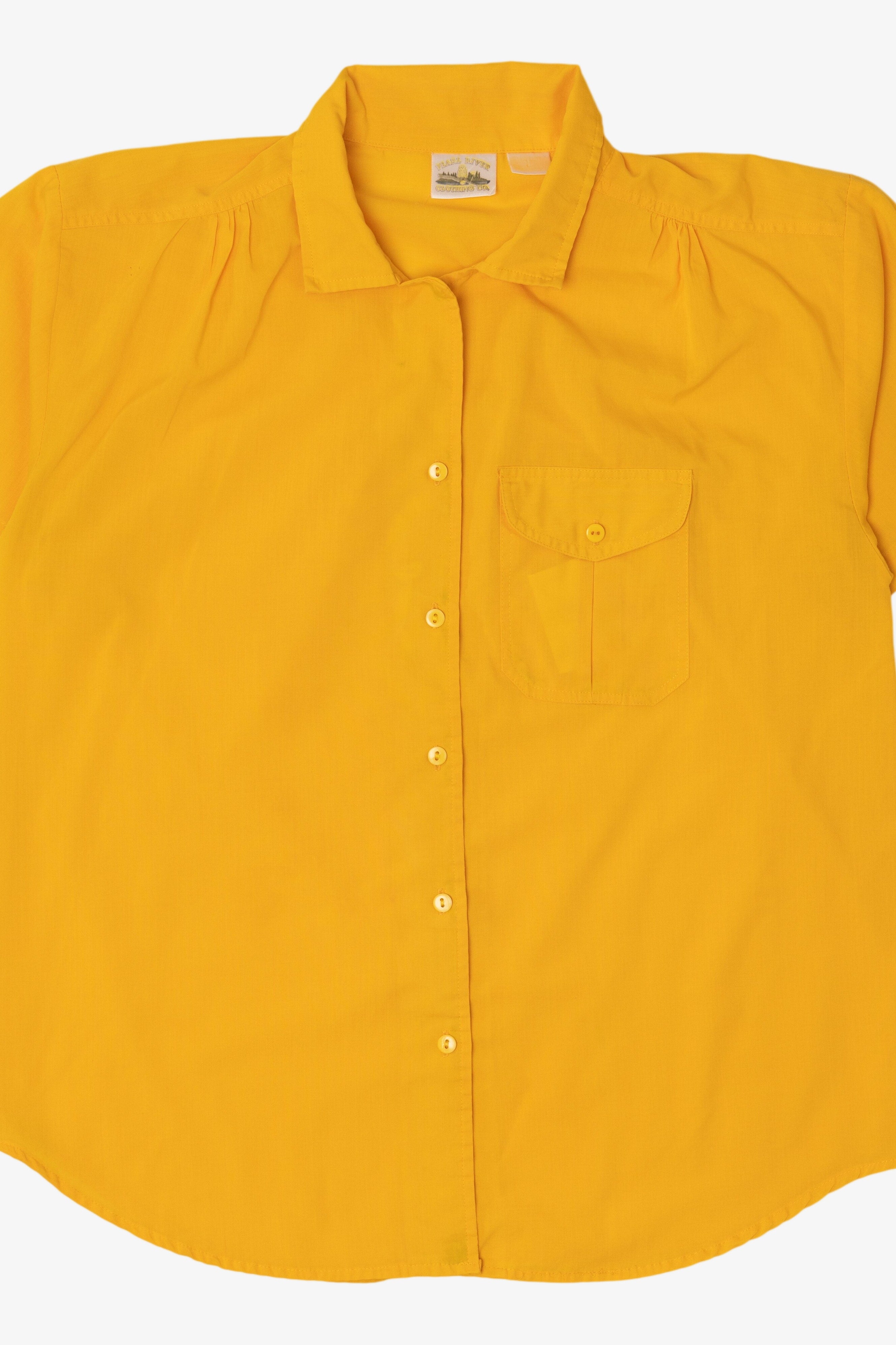 Vintage Yellow Pearl River Clothing Co. Button Up Pocket Shirt (1990s)