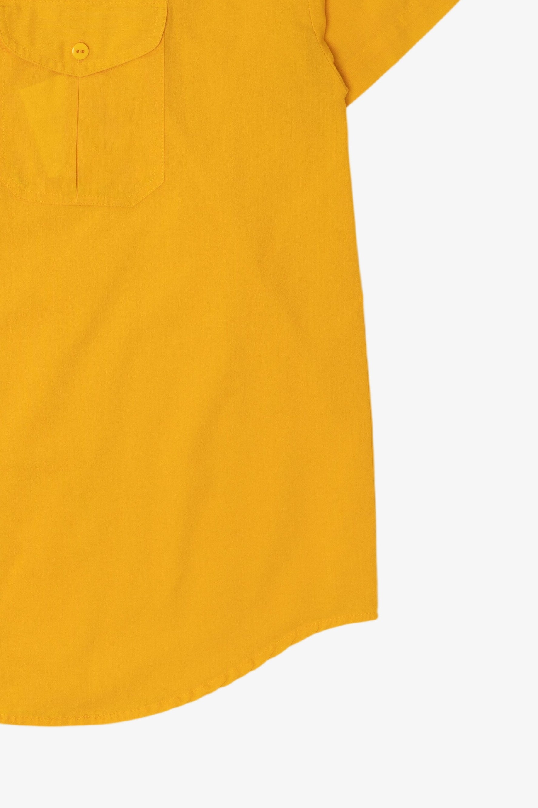 Vintage Yellow Pearl River Clothing Co. Button Up Pocket Shirt (1990s)