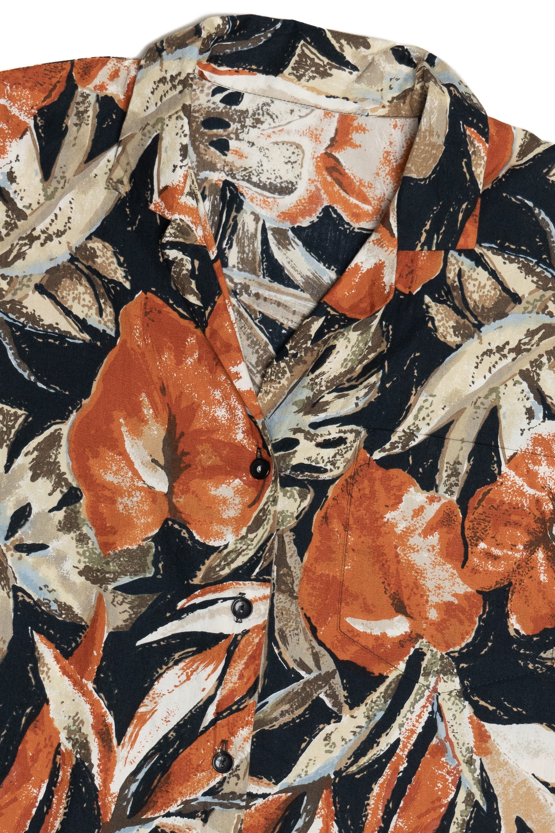 Vintage Warm Autumn Leaves Button Up Shirt (1990s)