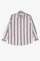 Vintage Striped Calvin Klein Button Up Shirt (1990s)